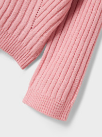 NAME IT Striktrøje Kort Rikine Cradle Pink